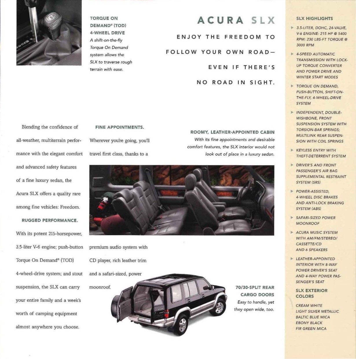 1999 Acura Brochure Page 14